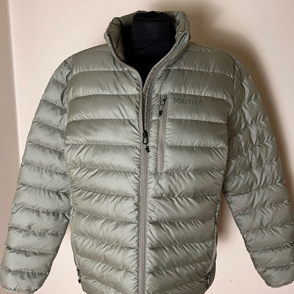 Marmot Light Sage Green Puffer Jacket